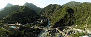 Tiansiang - Panoramic view from the Pagoda - Taroko - Tiansiang